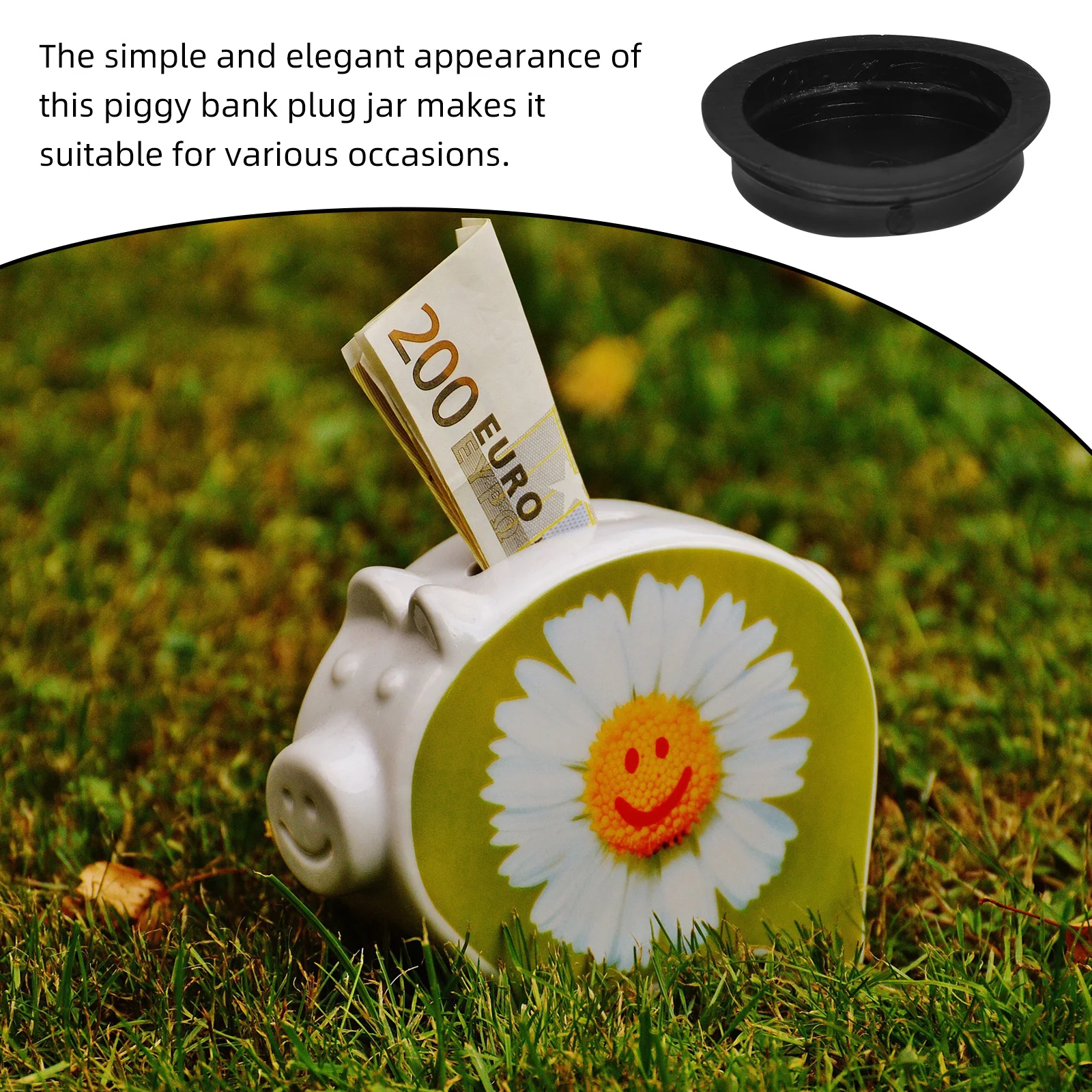 

50pcs Piggy Bank Bottom Cover Plug Round Stoppers For Saving Box Hole Plugs Replacement Caps Multi Use Pvc Sealing Washer