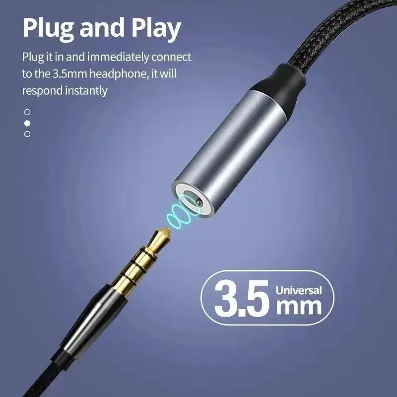 Type-C To 3.5mm Earphone Jack Adapter For Mobile Phone Aux Audio Adapter Compatible With iPhone Samsung Xiaomi image 5