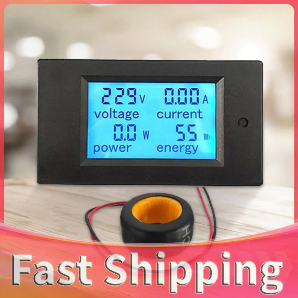 

100A AC 80-260V Digital LCD Display Voltmeter Ammeter Wattmeter Power Energy Meter Volt Watt Power Meter Power Energy Tester