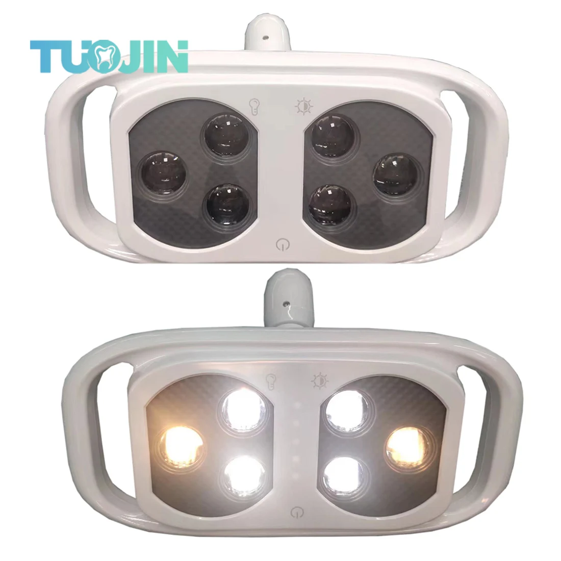 Six Dental LED Shadowless Lamps Dual Colors Dentistry Operating Room Lighting System for Medical Equipment