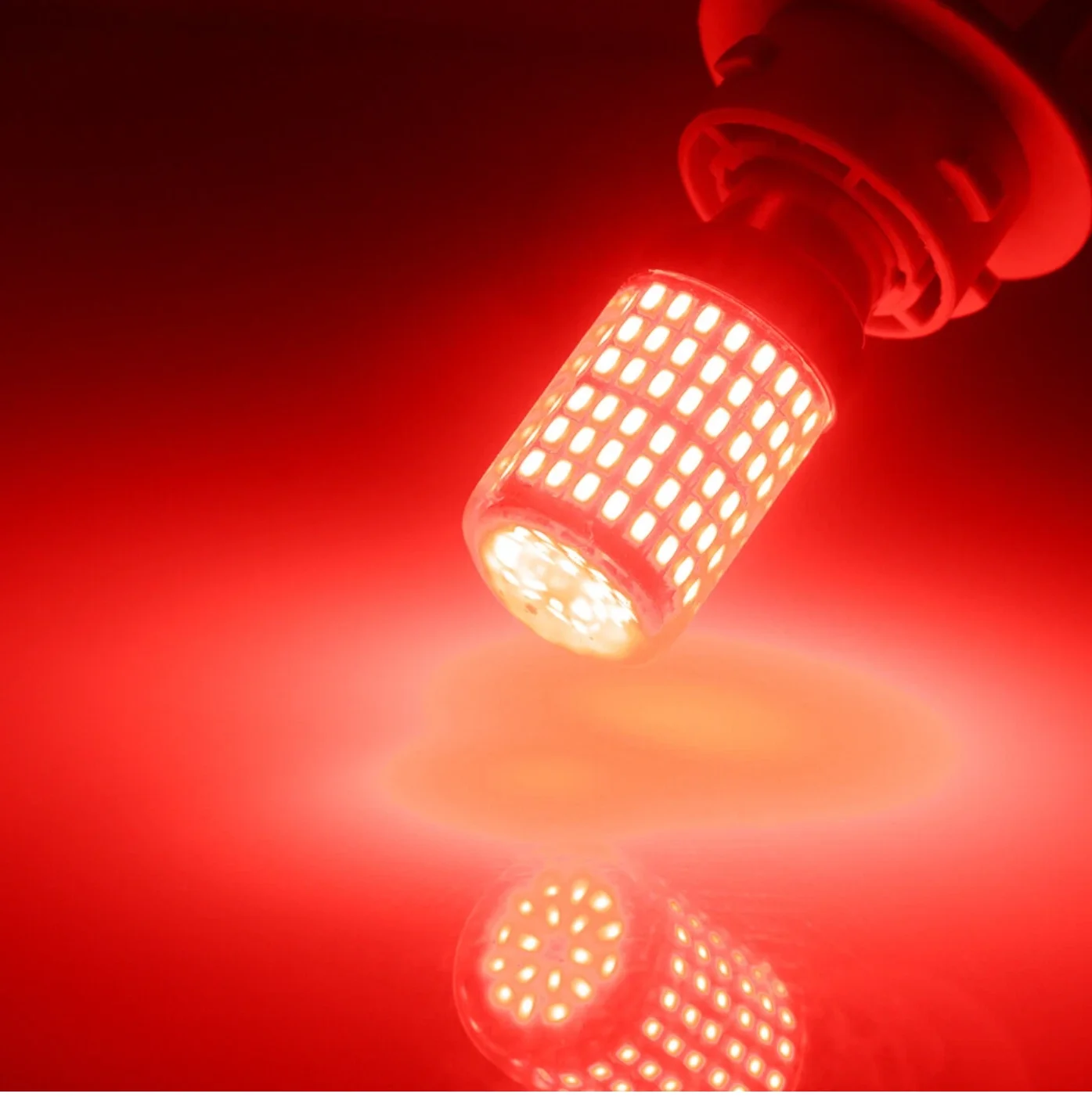2025 update Red P21W 1016 94 BAY15D 1157 7528 LED 3014 144SMD Car Brake Light Bulbs 12V image 5