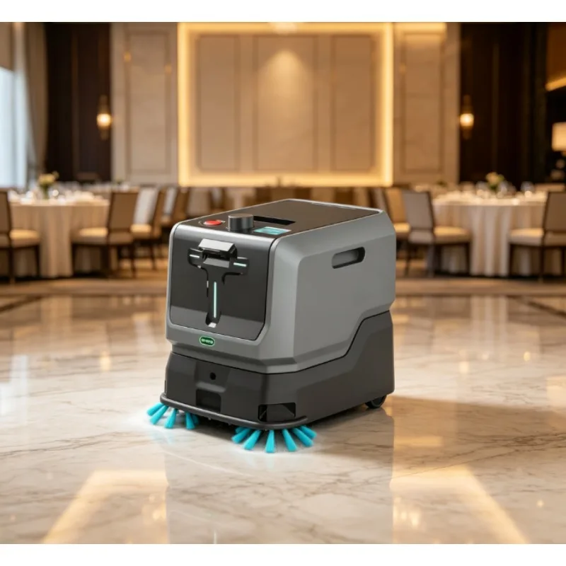 Cleaning robot with automatic charging and anti-collision function/Intelligent cleaning robot with wet and dry mopping function