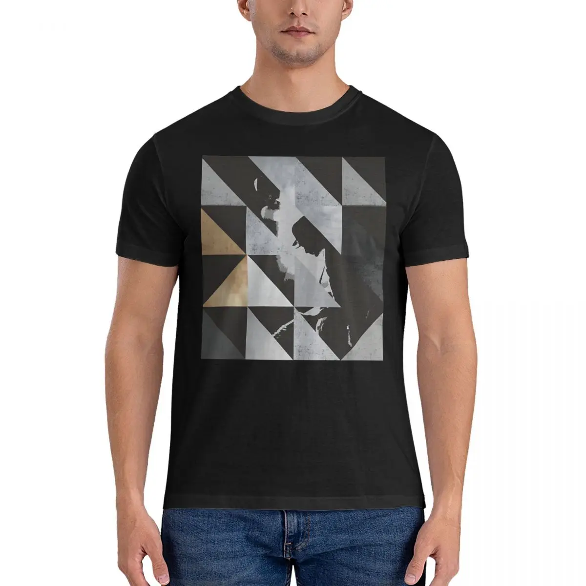 Rattle And Hum - Triangles T Shirts Men's 100% Cotton Novelty T-Shirt Round Collar The U2 Band Short Sleeve Clothing Gift