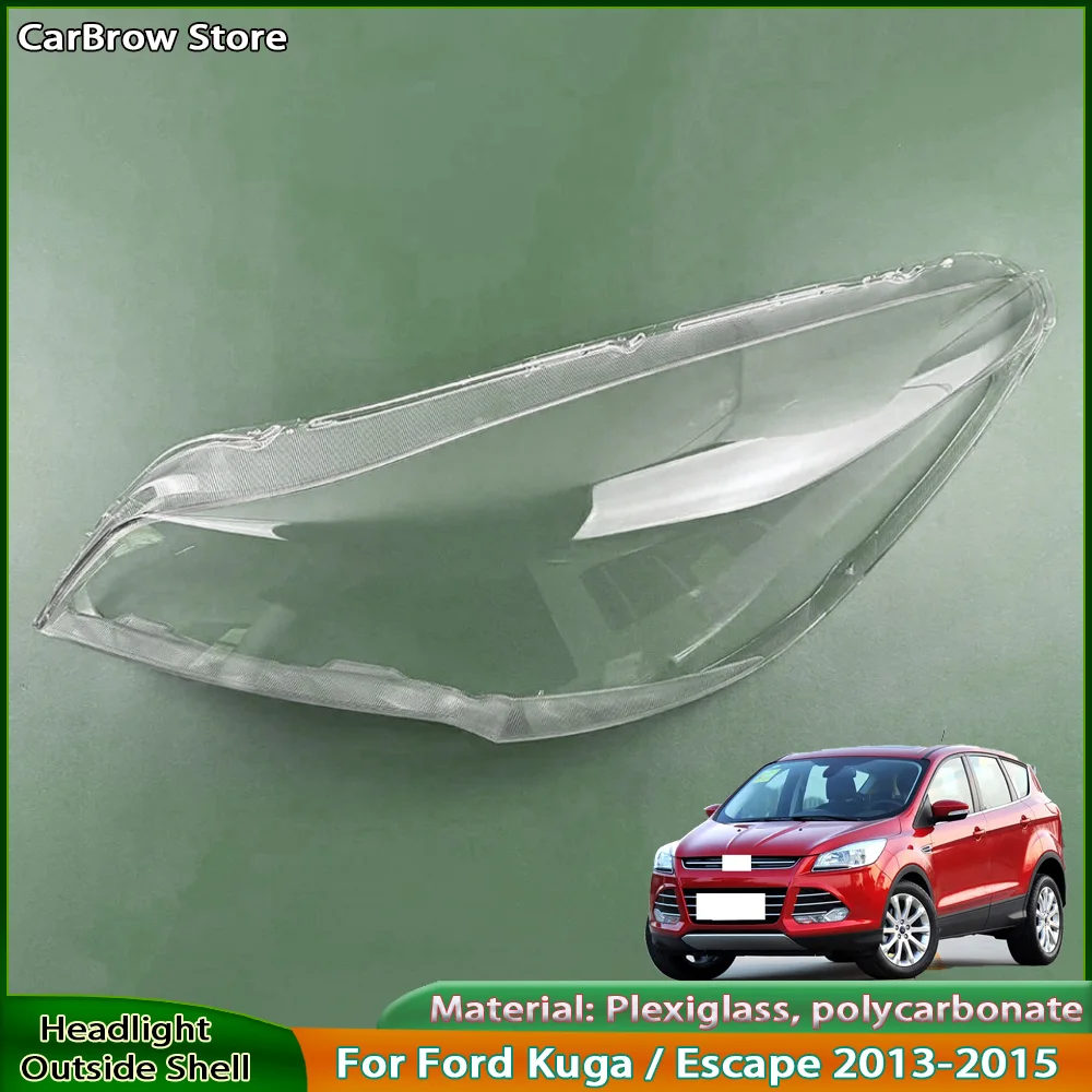 

Для Ford Kuga/Escape 2013 2014 2015, крышка передней фары, прозрачный абажур, абажур, корпус фары, линза из плексигласа