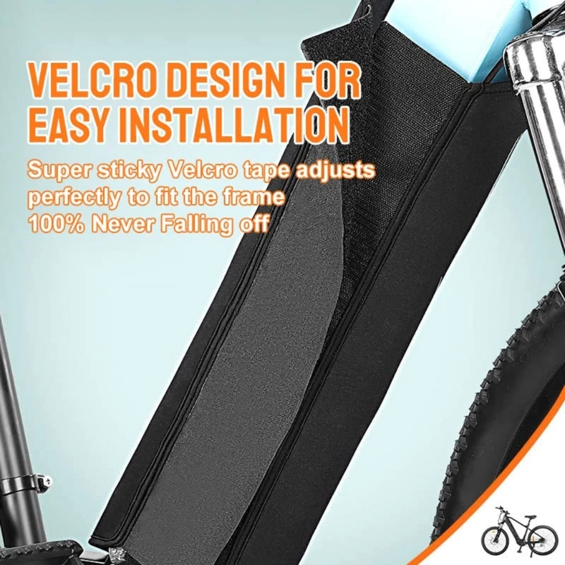 Washable Removable Electric Bike Battery Cover Thick Weatherproof Dust Sleeve Cycling Frame Insulation Guard Case Winter