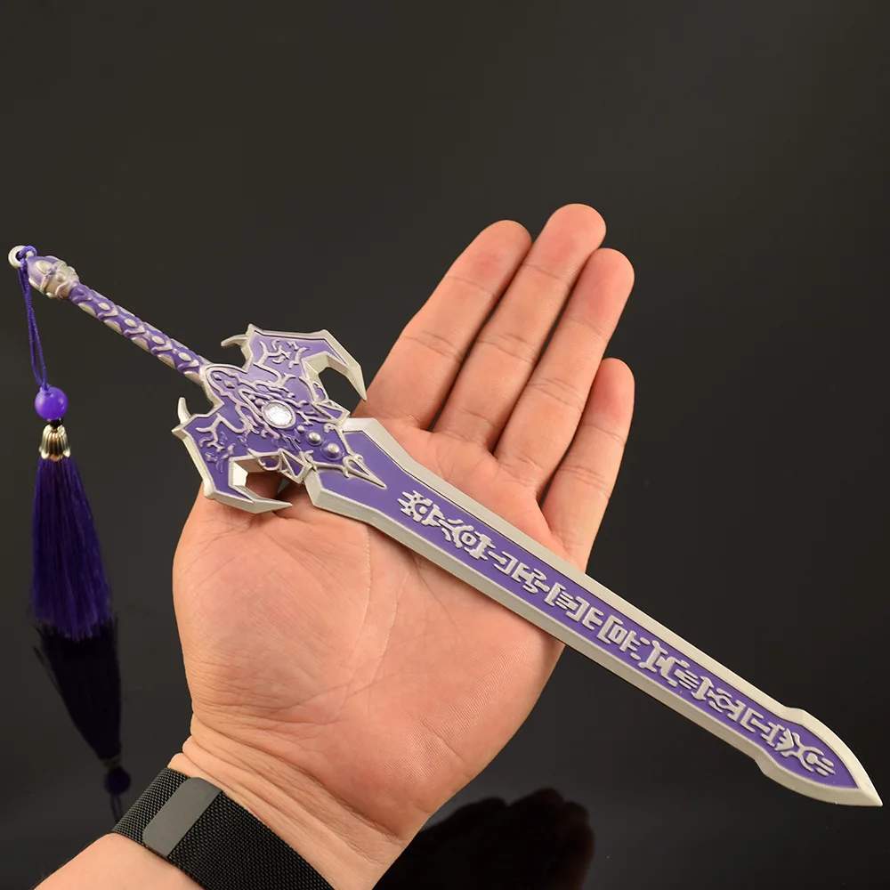 ดาบมังกรปีศาจขนาด 30 ซม. โมเดลอนิเมะ งานโลหะผสม ของตกแต่งโต๊ะทำงาน อุปกรณ์เสริมเกม ของสะสม ของขวัญเทศกาล ของเล่นเด็ก