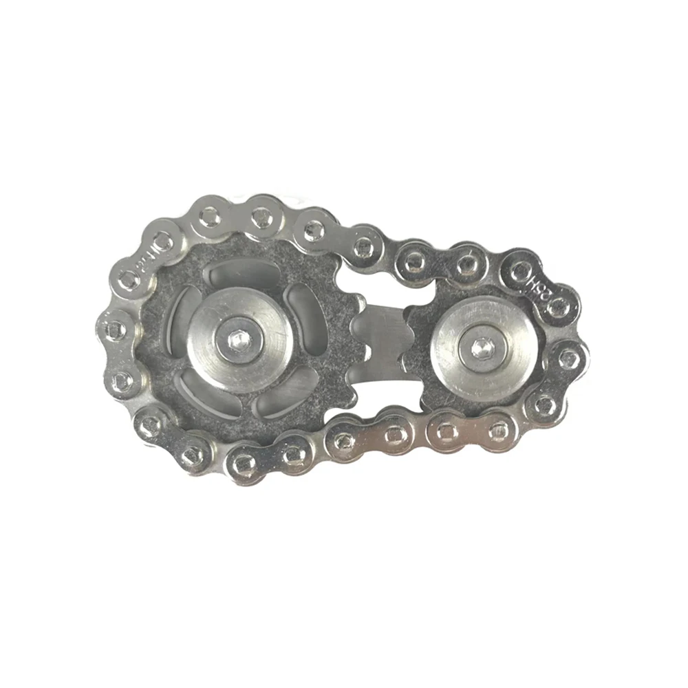 Sprockets Flywheel Fingertip Gyro Sprockets Chains EDC Metal Toy Gear Chain Gyro Drop Ship Sproket Roadbike Spinner