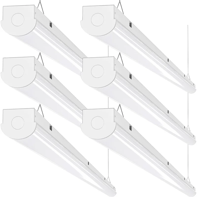 ANTLUX 8FT LED Shop Lights 110W Strip Lights 6-lamp T8 Fluorescent Equiv, 12000LM,5000K,Compact Commercial 8 Foot Light Fixtures