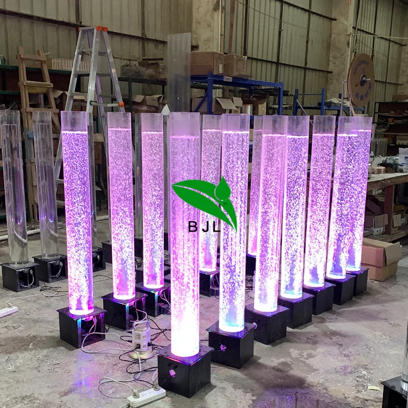 Customized. LED light bubble column Home Hotel bar wedding banquet decoration