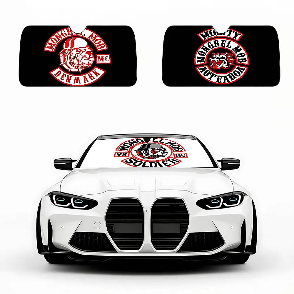 M-Mongrel-MobS كول سيارة ظلة الستائر 130x70 سنتيمتر سيارة ظلة غطاء الزجاج الأمامي UV حماية السيارات قناع اكسسوارات للسيارات