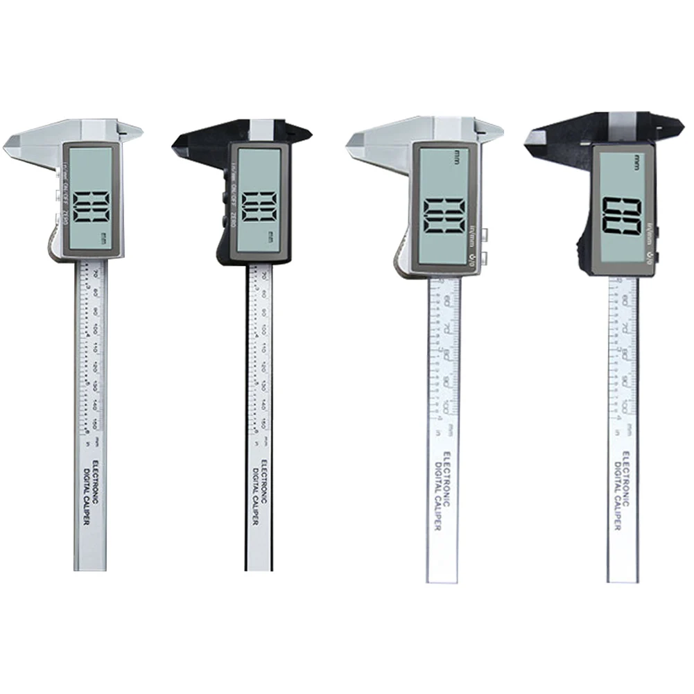 Alat Ukur Mikrometer 150Mm 100Mm Penggaris Pengukur Vernier dengan Alat Ukur Layar LCD untuk Rumah/Pengukuran