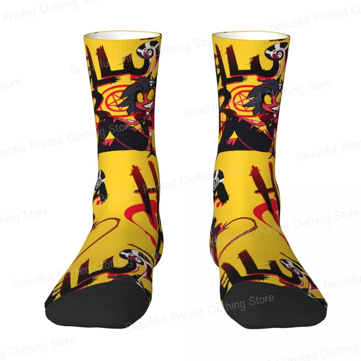 HelluvaBoss Helluva Boss Millie Men Women Happy Socks Outdoor Novelty Spring Summer Autumn Winter Stockings Gift