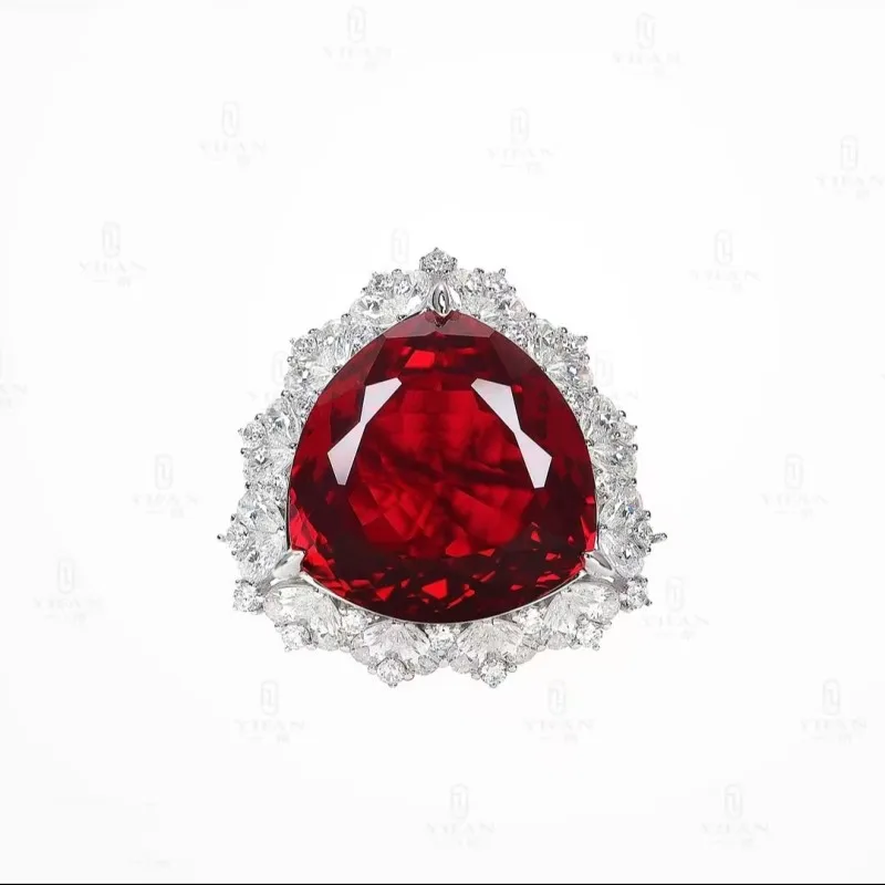 ZOCA Ruby Triangle Design Zircon Jewelry 925 Sterling Silver Romantic Wedding Rings For Women Fine Jewelry