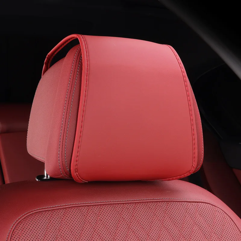 

Car Seat Cover Comfort Headrest Cover Anti-dirty Protective Cover Car Headrest Decorative Modified Car Supplies Seat Universal