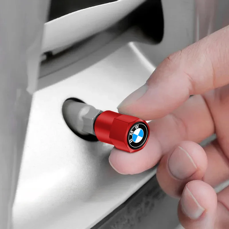 4Pcs Car Tire Valve caps Emblem metal Cap Accessories Sticker For BMW M E46 E90 E60 F30 F10 E39 E36 F20 G30 G20 E87 E92 X1 X5 X6 view 2