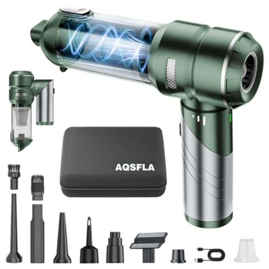 

Car Vacuum Portable Cordless 22000PA High Power Handheld Mini Vacuum Cleaner Rechargeable Foldable with Brushless Motor Air Blo