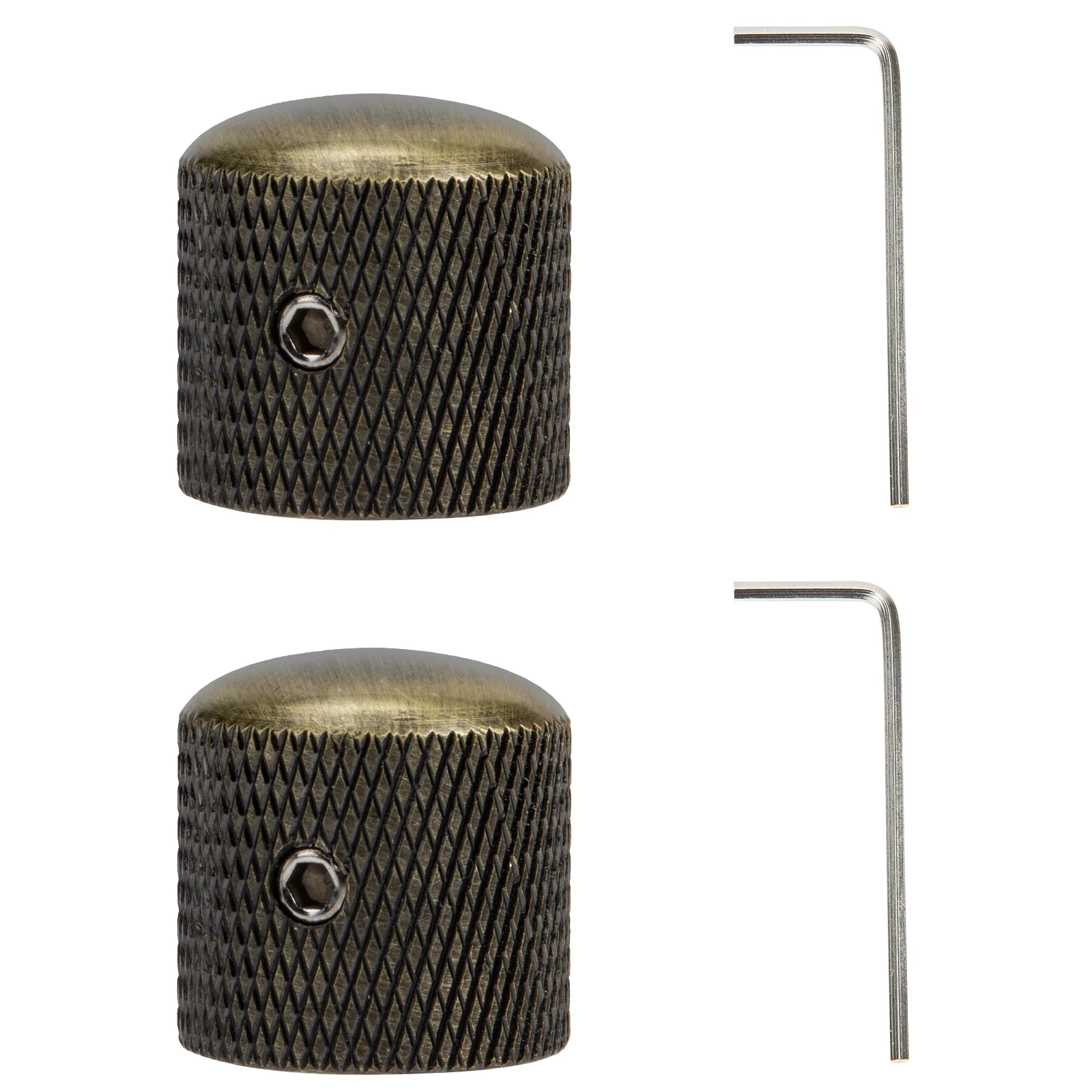 

2 Sets Potentiometer Knob Metal Wrenches Durable Wear Resistant Guitar Control Volume Knobs Instrument Accessories Bass Knob
