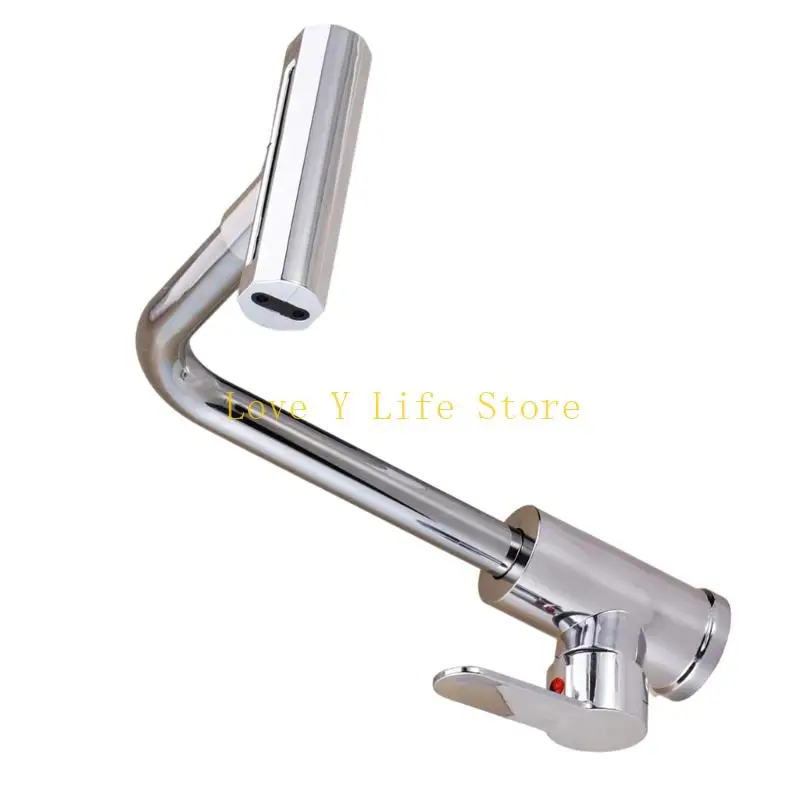 

L74C 360 Degree Swivels Easily mount Hot Cold Water Mixer Single Handle Sink Faucet