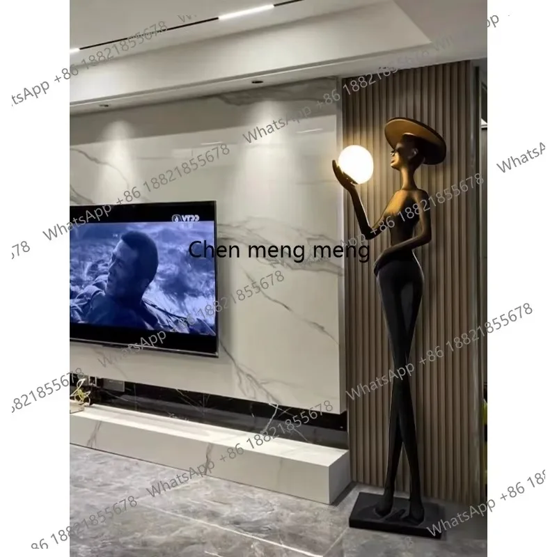 

F150 Sculpture art humanoid floor model room TV living room entrance Zhongshan decorative ornament