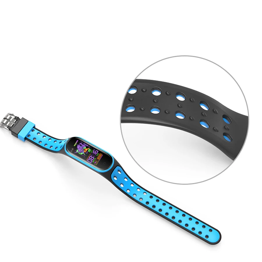 Sport Strap for Mi Band 7 6 5 Bracelet Belt Silicone Watchband Replacement Smartwatch Bracelet for Xiaomi Mi Band 3 4 5 6 Strap