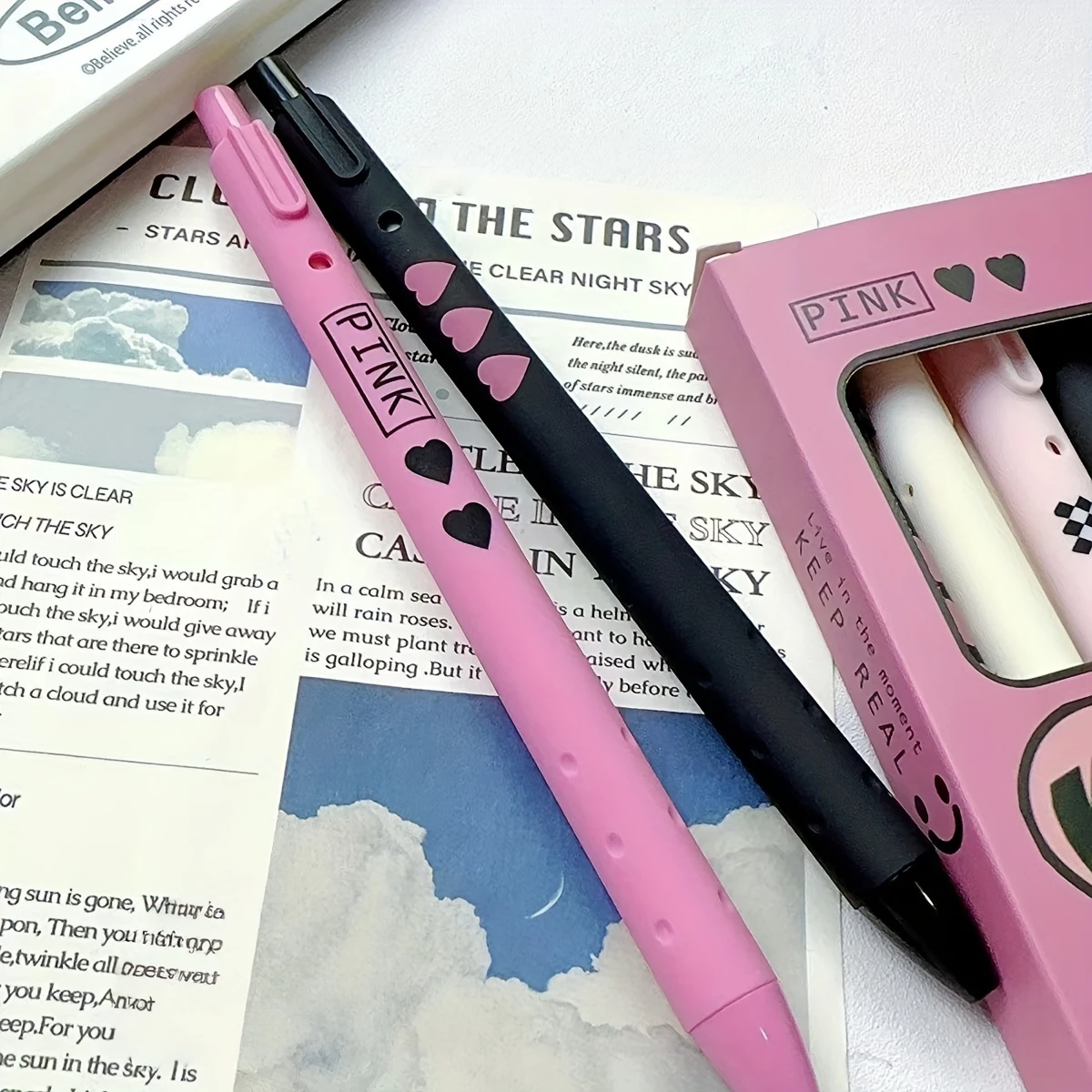 6 قطعة نمط رائع حلو لا هوك أقلام محايدة جمالية عالية 0.5 مللي متر حبر سريع الجفاف طالب الكتابة مكتب المدرسة هدية عيد الحب #6