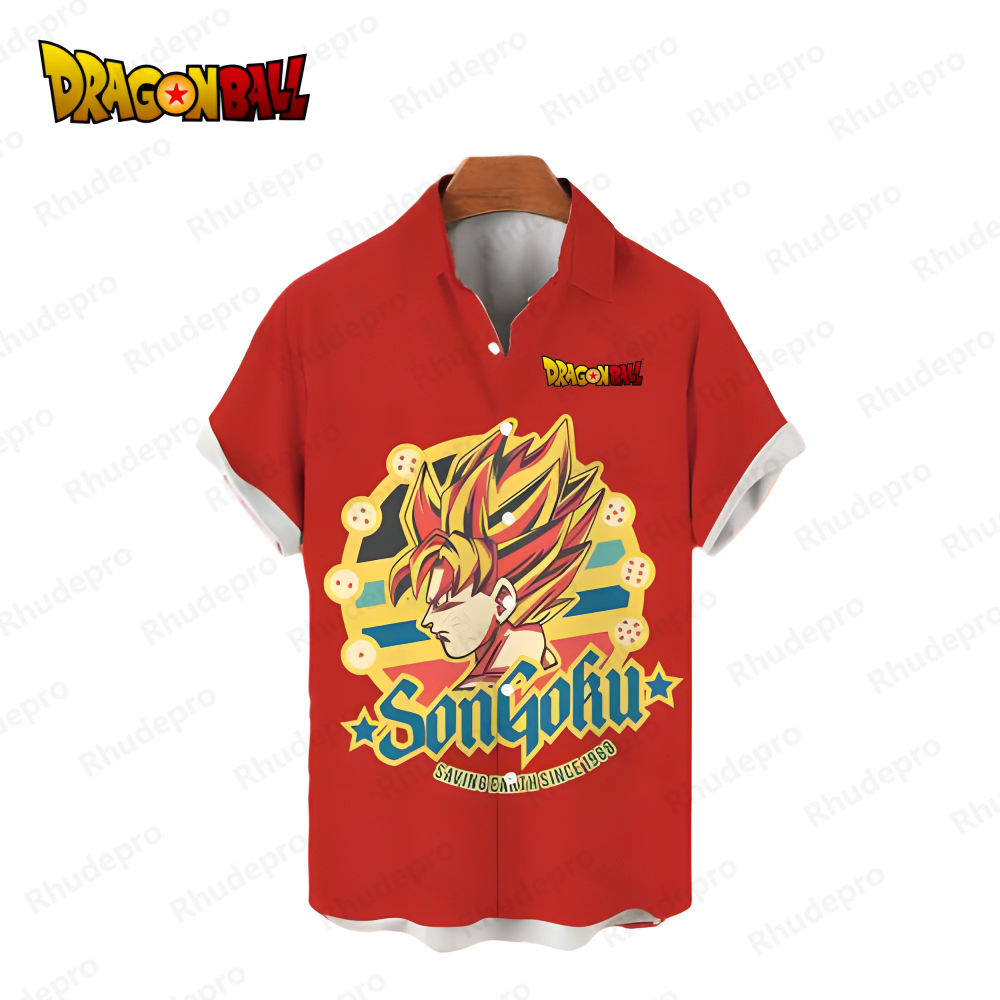 Men's Shirts Vegeta Dragon Ball Z Super Saiya Y2k Hawaiian Oversized Shirt Streetwear Harajuku Short Sleeve Summer Blouse 2024