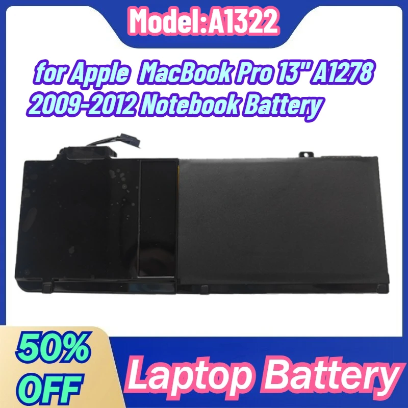 

High-Quality A1322 Li-ion Battery for Apple MacBook Pro 13" A1278 2009-2012 Notebook Battery