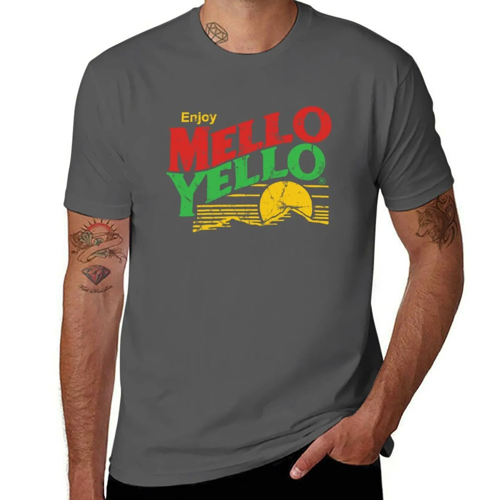 Enjoy Mello Yello vintage T-Shirt Summer Holiday T-Shirt