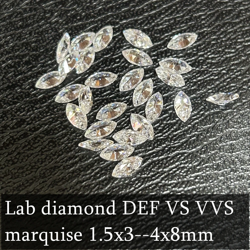 Meisidian Small Size 0.01-1 Cartat Marquise Pear Oval Pear Radiant Emerald Cut VS VVS HPHT Diamond Lab Grown Diamond