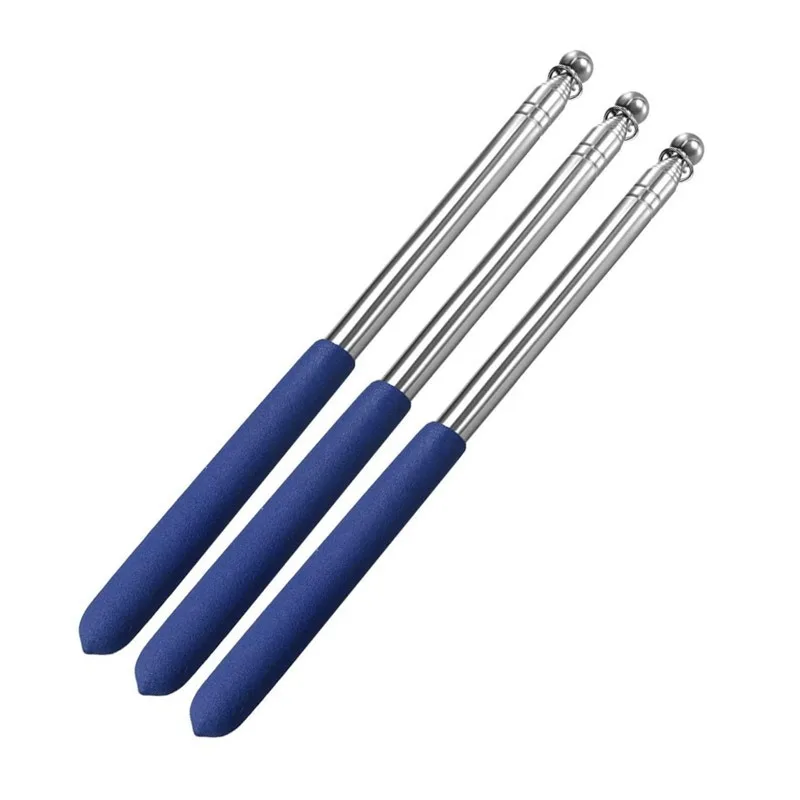 Telescopic Handheld Flagpoles,Stainless Steel Plastic,Telescopic Guide Flag Pole,Teaching Pointer,for Tour Guides and Teachers