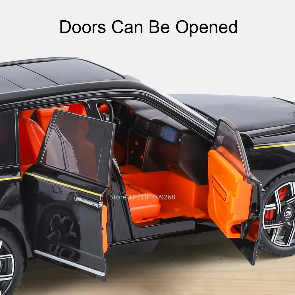 1:24 Rolls Royce Cullinan Phantom Modello di Auto Giocattolo In Lega Corpo Luce Suono Assorbimento Degli Urti Modelli di Auto Sportive Collezione Ragazzi Regali