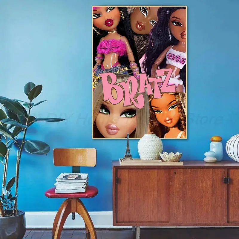 Bratz Doll Classic Anime Poster Whitepaper Sticker DIY Room Bar Cafe Nordic Home Decor