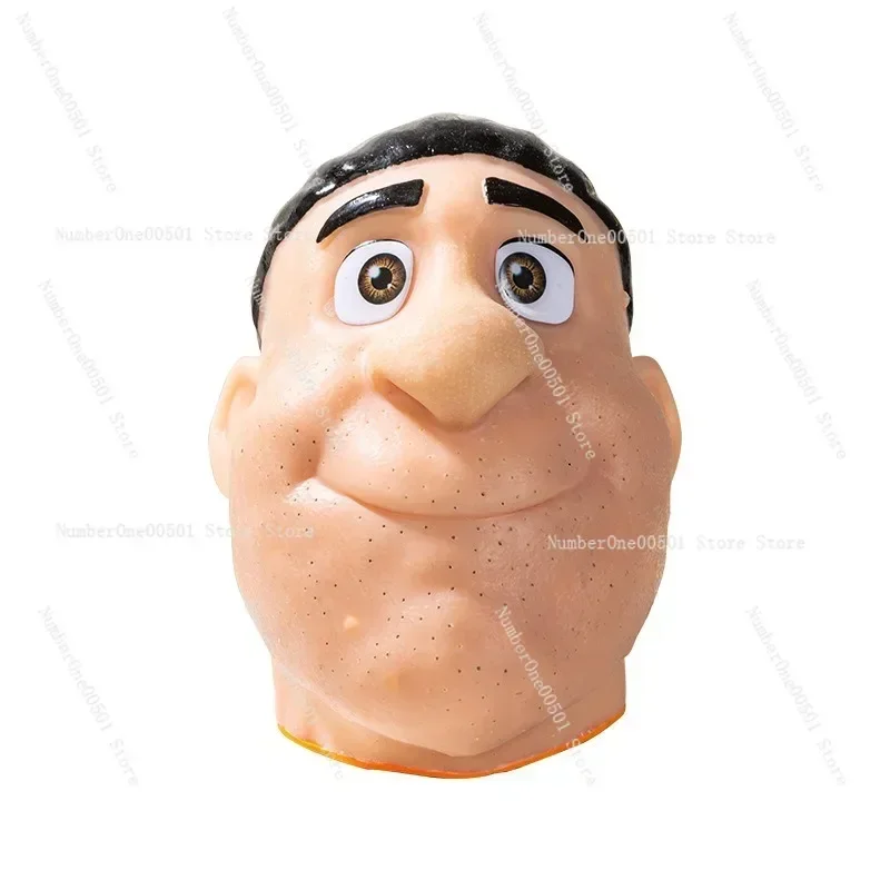 Decompression artifact squeezing acne toy simulation big head model  acne strawberry nose burst  relieves anxiety and depression