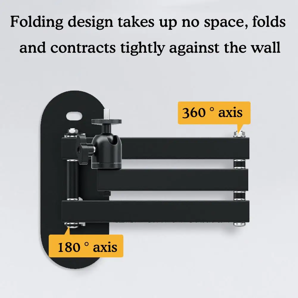 Soporte de montaje en pared para proyector, brazo de suspensión Universal ajustable, orificio de tornillo de 1/4 pulgadas