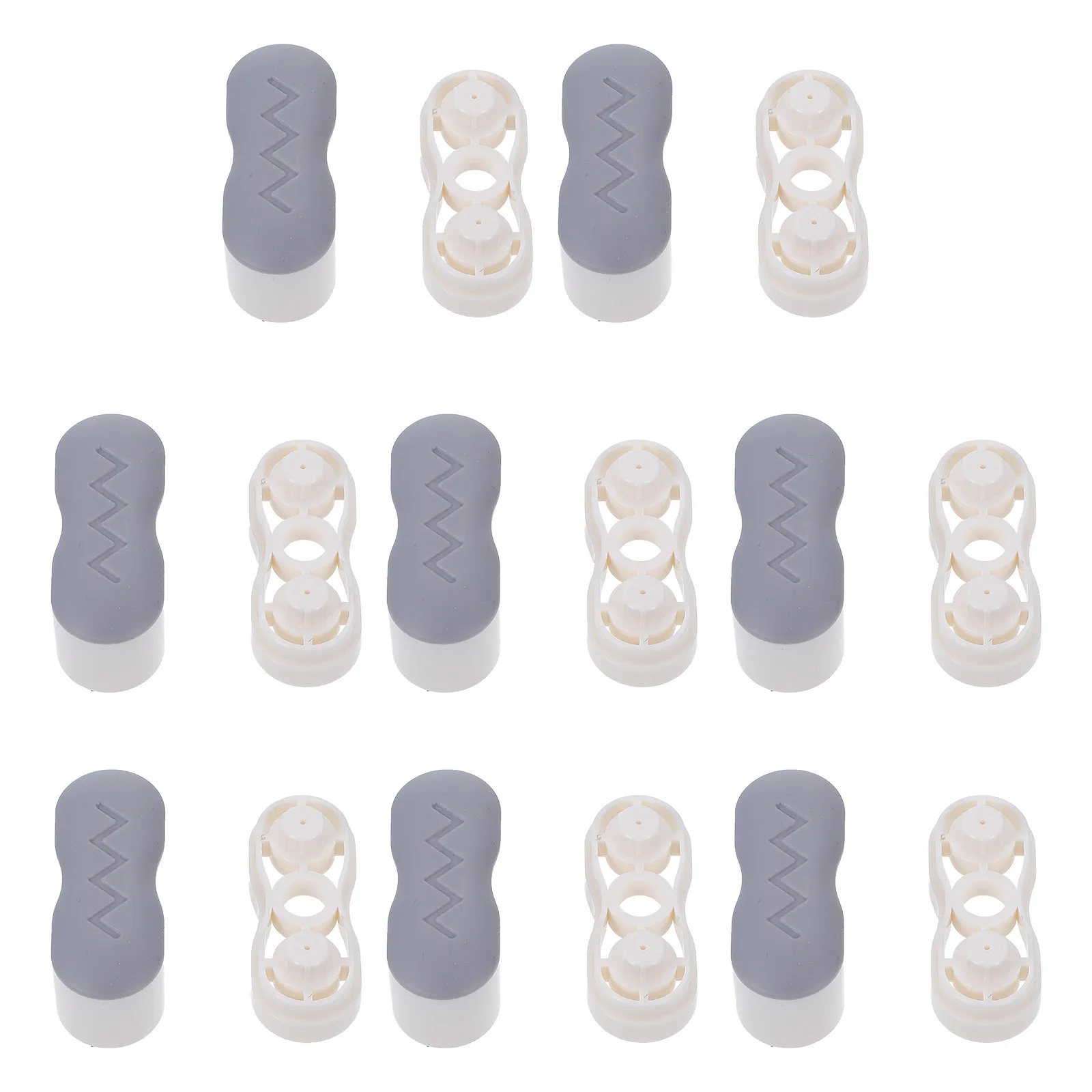 8Pcs Universal Toilet Seat Bumper Flat Stable Cushion Pads for Home Self-Adhesive Anti-Slip Gasket Toilet Seat Ring Protector