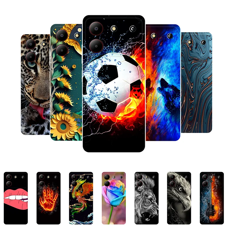 For ZTE Blade A54 Case Football Soft Silicone Back Cases for ZTE Blade A54 A 54 4G Phone Cover BladeA54 etui Fundas