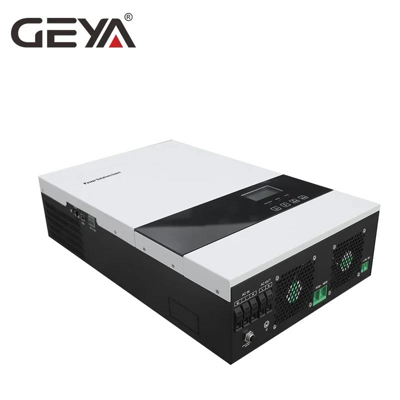 GEYA 120-280VAC 3000W 3200W 5500W MPPT PWM solar charger controller power 14.5A/13.9A/13.3A inverter with 120-450VDC MPPT Range