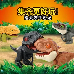 Finger biting dinosaur toys children's hand biting dinosaur toys novel mini dinosaur
