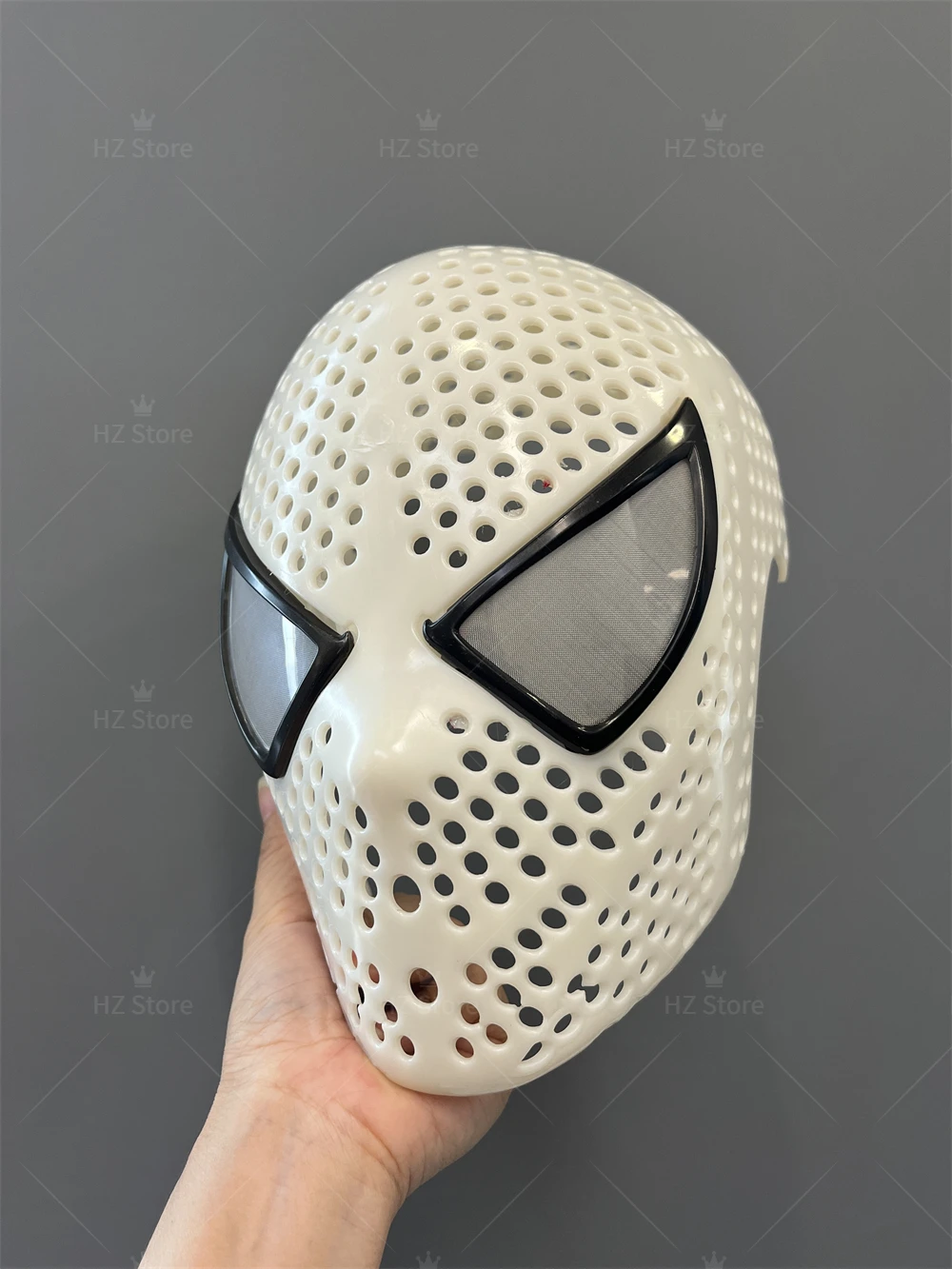 Spiderman-ケース付きスパイダーマンマスク,磁気顔付き,3D Webs