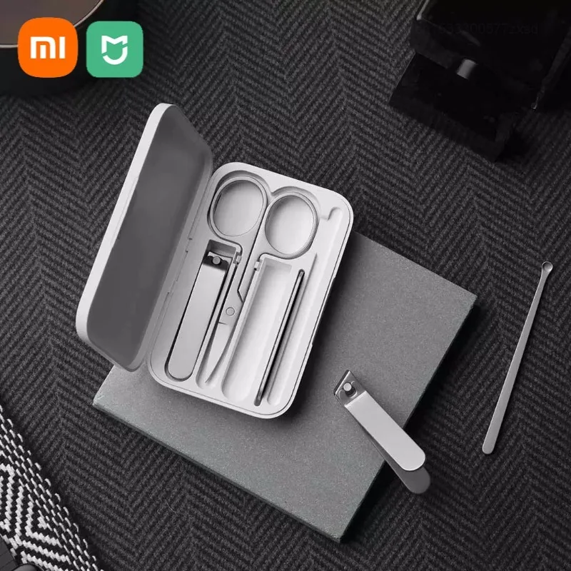 

Новые оригинальные кусачки для ногтей Xiaomi Mijia из нержавеющей стали 5 в 1, набор триммеров для ухода за педикюром, кусачки для ушей, пилочка для ногтей, инструменты для красоты