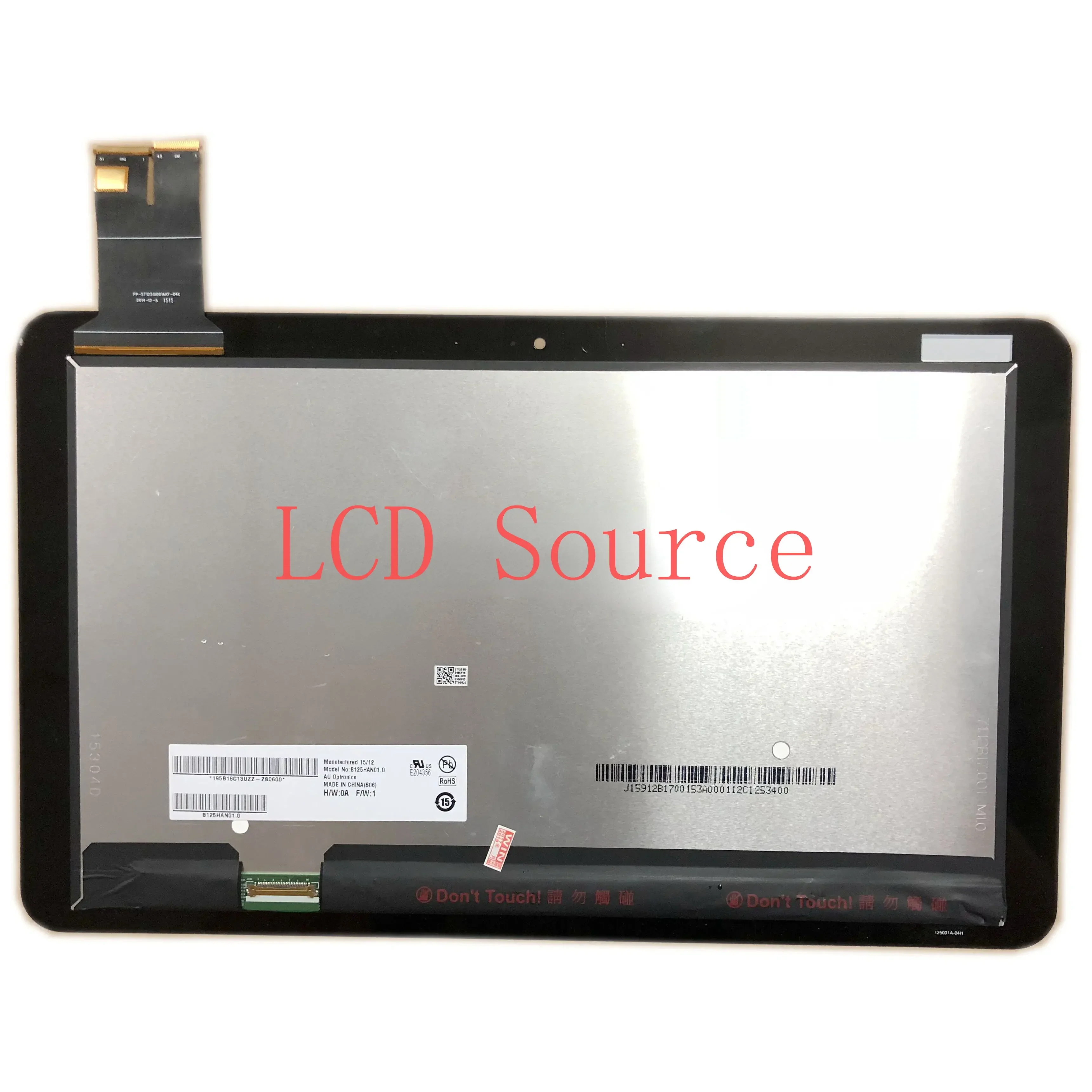 Untuk Asus T300chi T300 CHI CHI 1920*1080 Digitizer kaca 12.5 "LCD LED layar sentuh perakitan Kelas B