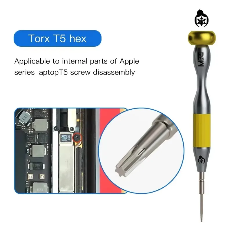 MaAnt MY-903 Spezial-Schraubendreherbit aus hochfestem legiertem Stahl mit starker magnetischer Adsorption, Demontagewerkzeug für iPhone, Android und MacBook – Detail 11