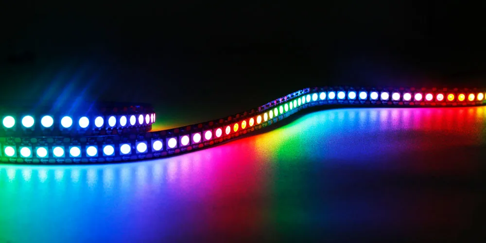 DC5V WS2812B LED-Streifen 30/60/74/96/144 LEDs/m Individuell Adressierbare Intelligente 5050 RGB WS2812 Pixel-LED-Leuchte IP30/65/67 – Detail 1