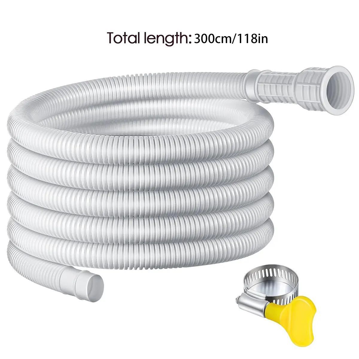 Air Conditioner Drain Hose Flexible Drain Hose With Clip Cuttable Rubber Adapter Dehumidifier Drain Hose For Most Dehumidifiers