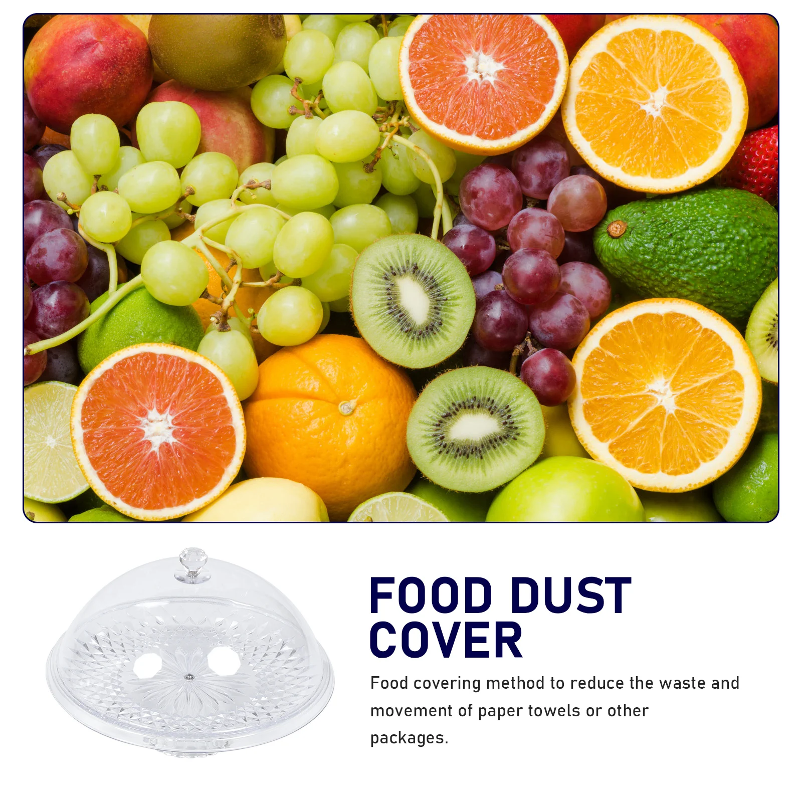 

1Set Acrylic Food Cover Transparent Practical Cake Dessert Protector Snack Household Cover -Proof Meal Covers Food Protector