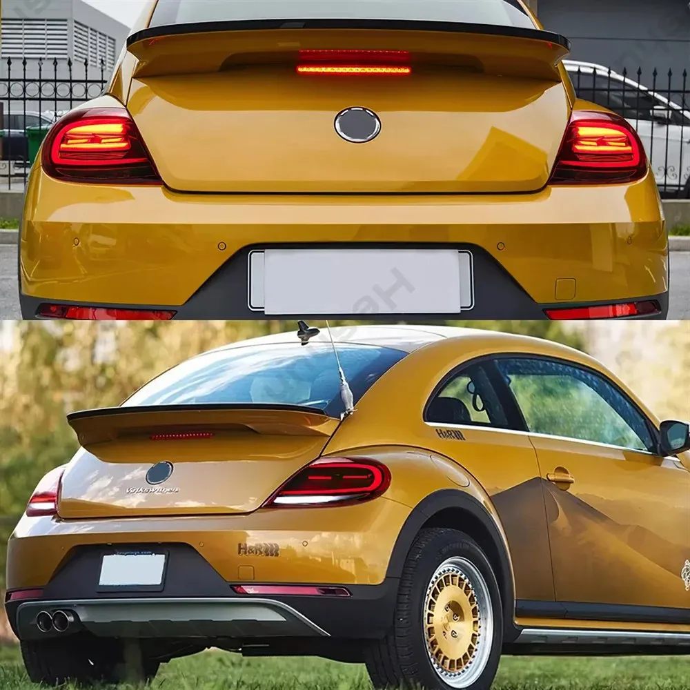 Pair LED Taillights For VW Volkswagen Beetle 2013-2019 Taillamp Rear Lamp Brake Turn Signal Tail Sequential Fog Reverse Light