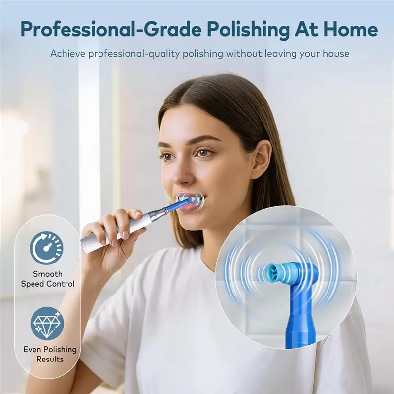ABCA-Cordless Electric Polisher Dual-Mode Control,Forward/Reverse Switch, For Multiple Disposable Polishing Heads