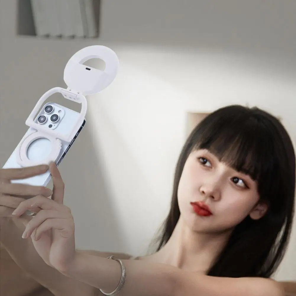 โทรศัพท์มือถือผู้ถือแสง Multi-Functional Magnetic Live Selfie แบบพกพาเติมมือถือ Light Beauty Beauty Light สตรีมมิ่ง T9N3