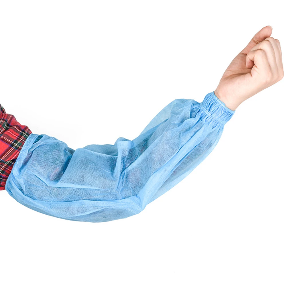 

20pcs Disposable Arm Sleeves Oilproof Non-Woven Protective Kitchen Cleaning Sleeves For Home Use Elastic All Adults