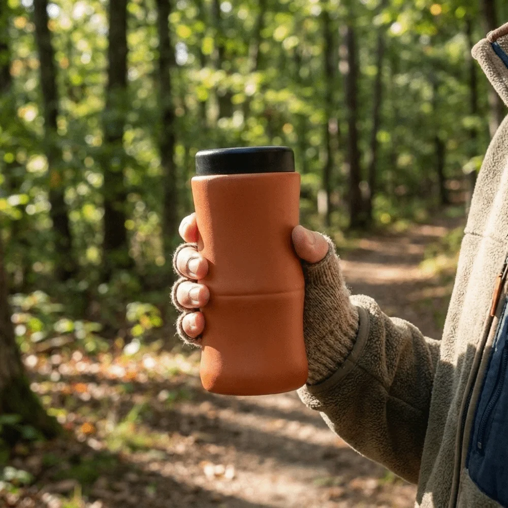 Stainless Steel Bamboo Joint Vacuum Bottle Double-Wall Portable Insulated Tumbler Leak-proof 160ML Pocket Carrying Cup Hiking